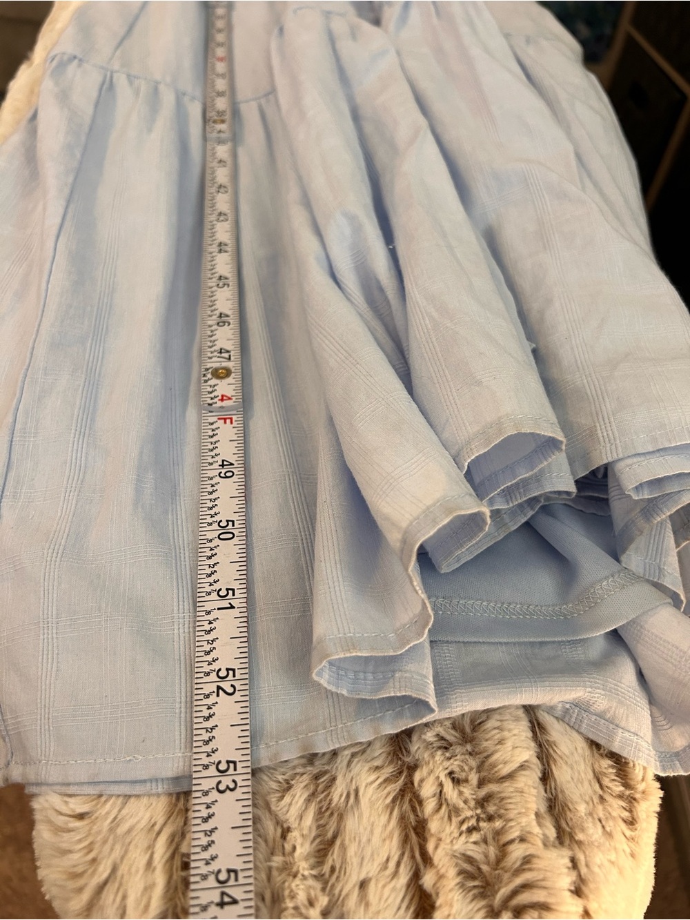 Altar'd State Bianca Button Up Maxi Dress Light Blue Smocked Cottage-core - Picture 6 of 12